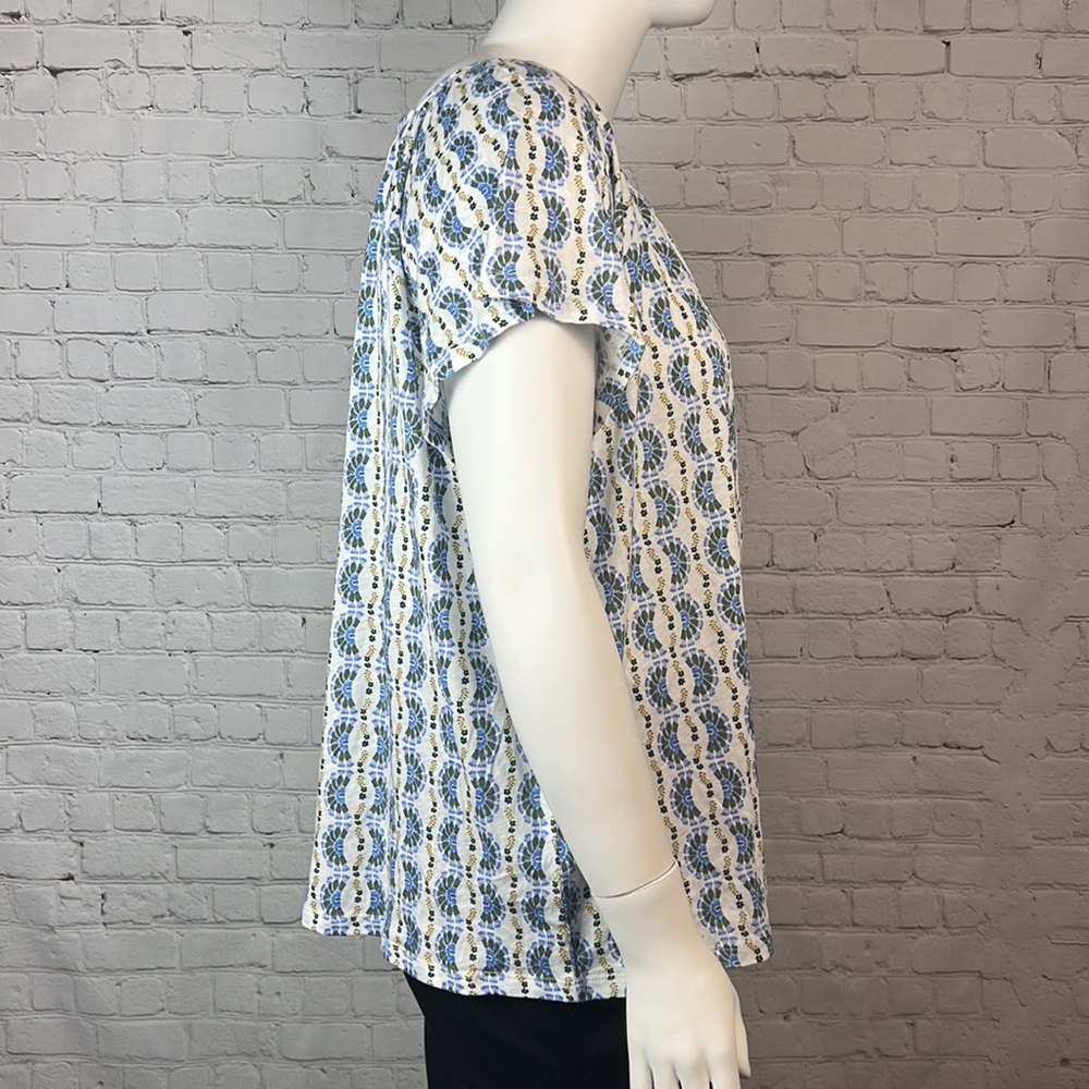 Style & Co Printed Knit Pleat-Neck Knit Top Plus Size 3X - Picture 4 of 5